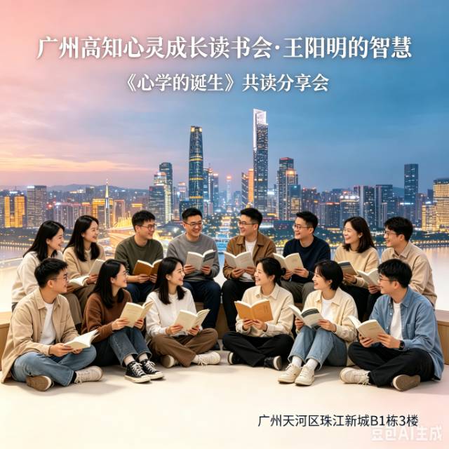已成团✨广州高知成长读书会《心学的诞生》