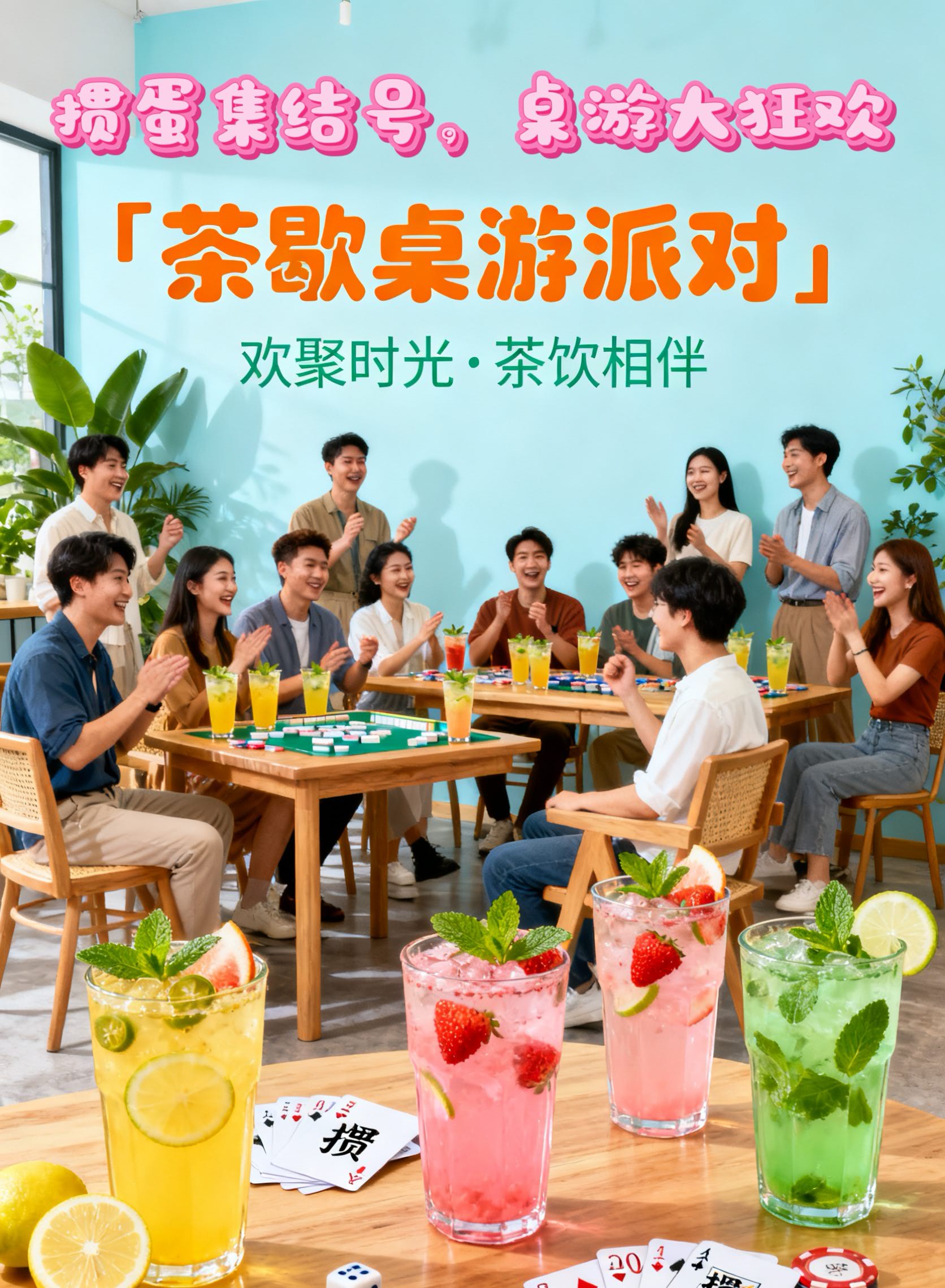 周五天河桌游(含掼蛋)交友活动